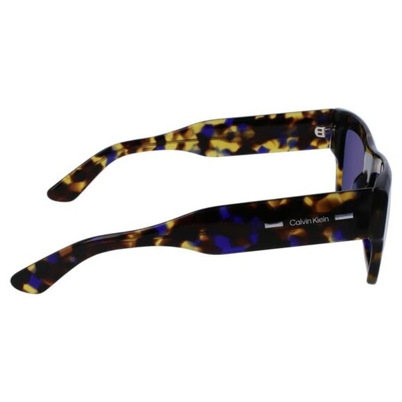 New CALVIN KLEIN Havana Rectangular CK23504S 422 Sunglasses Women - Picture 3 of 4